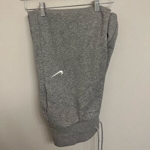 light gray Nike crop sweats